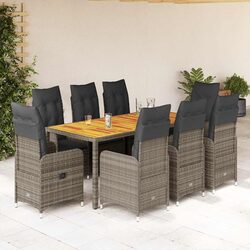 9 Piece Outdoor Bistro Set for Relaxation
