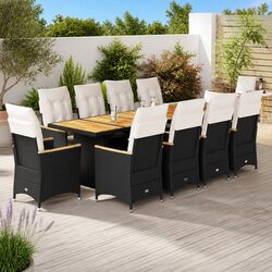 Compact and Stylish 11-Piece Outdoor Bistro Set