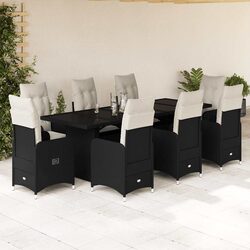 Compact and Stylish 9-Piece Garden Bistro Set