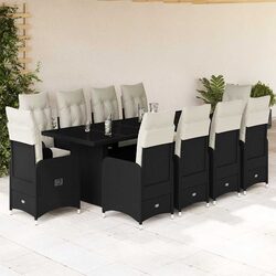 Concise 11-Piece Bistro Set: Outdoor Comfort Redefined