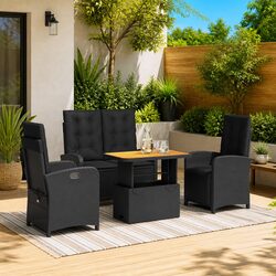 Compact 4 Piece Garden Dining Set for Your Patio