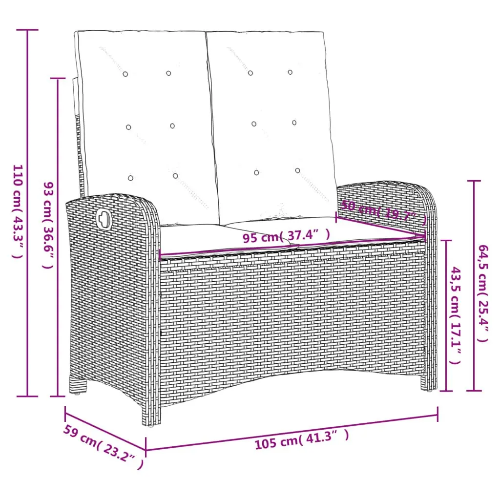 Garden Dining Set 4 Piece Outdoor Furniture Grey Poly Rattan with Cushions