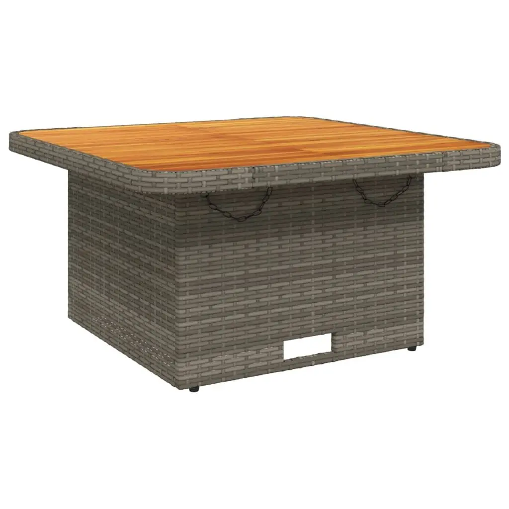 Garden Dining Set 3 Piece Outdoor Furniture Grey Poly Rattan with Cushions