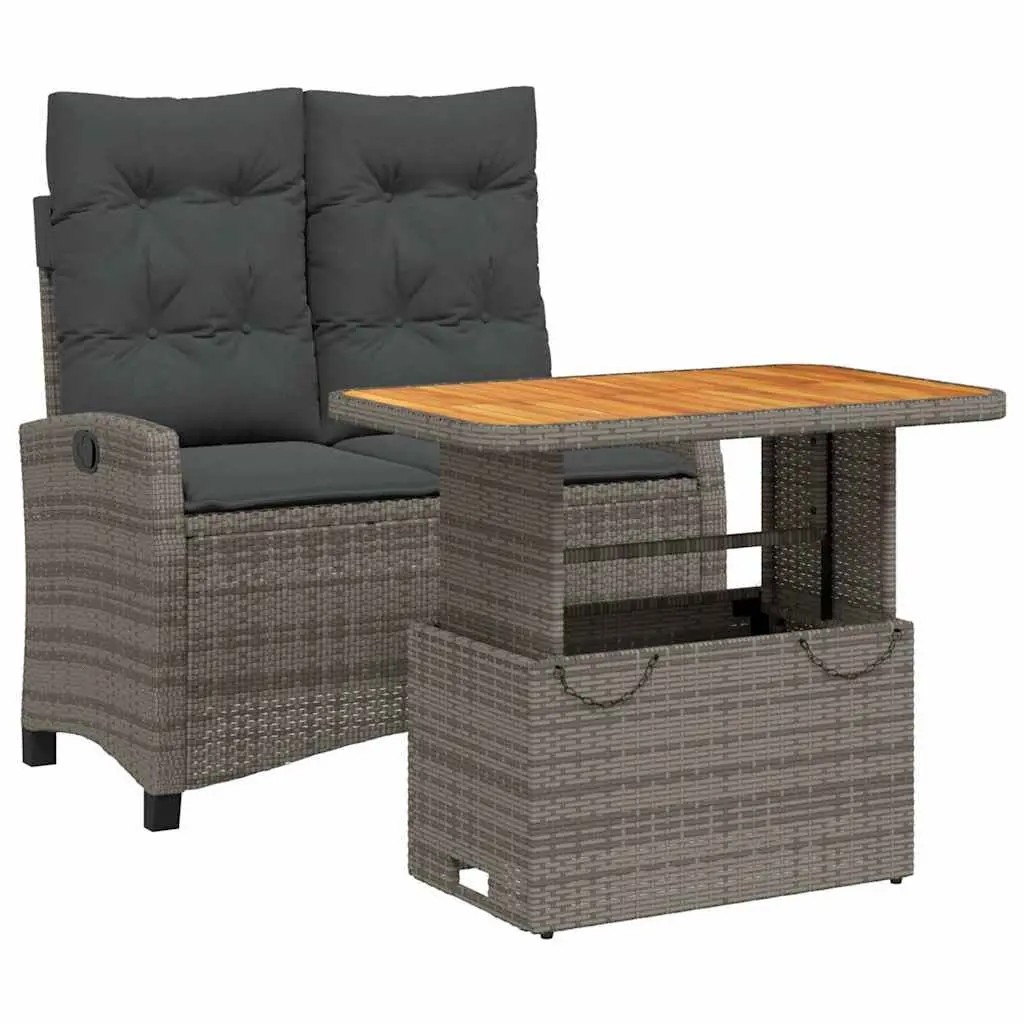 Grey Rattan Garden Dining Set for Outdoor Spaces