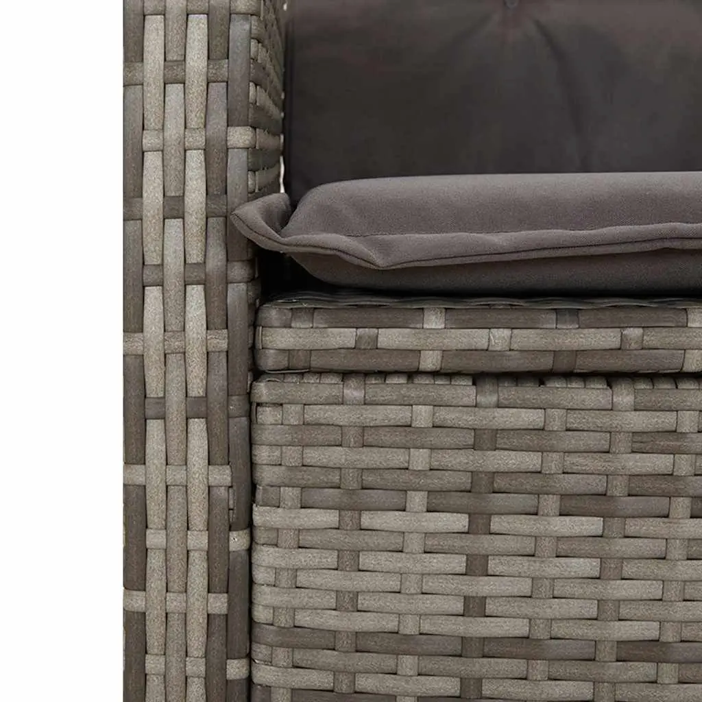 Grey Rattan Garden Dining Set for Outdoor Spaces