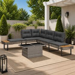 Garden Sofa Set with Cushions