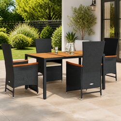 Compact 5-Piece Outdoor Dining Set for Small Spaces