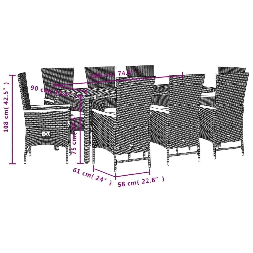 Garden Dining Set for Outdoor Comfort