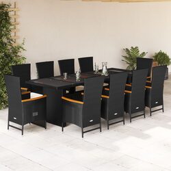 Concise 11-Piece Outdoor Dining Set - Strong and Stylish