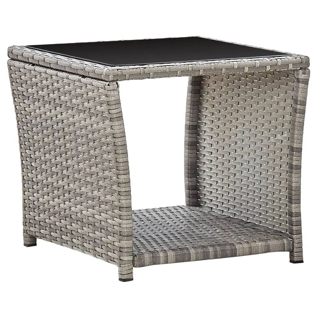 3 Piece Grey Garden Dining Set