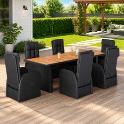 7 Piece Garden Dining Set for Effortless Outdoor Dining