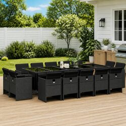 15 Piece Garden Dining Set with Easy Maintenance