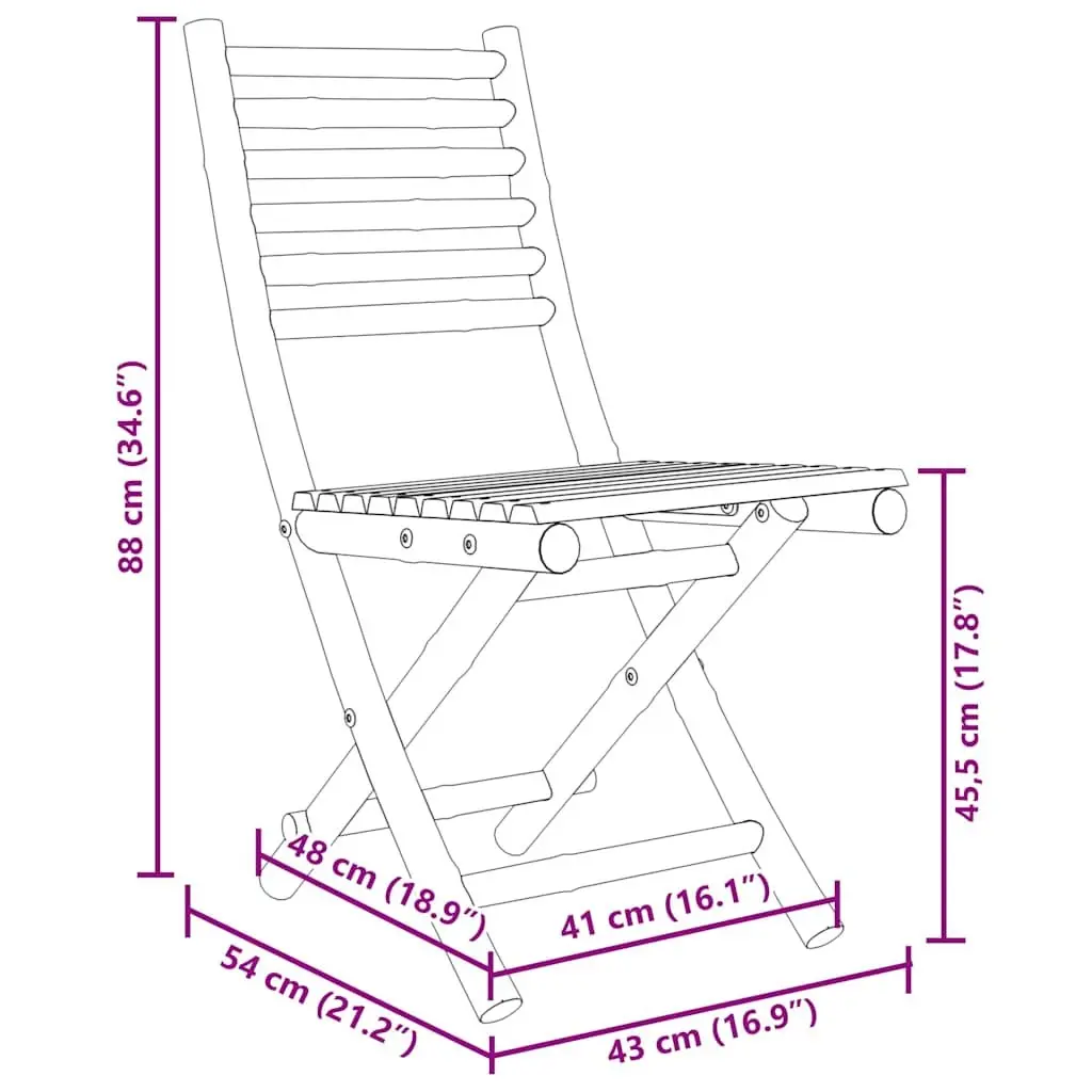 Garden Dining Set 5 Piece Foldable Outdoor Furniture Brown Backrest Chairs Table