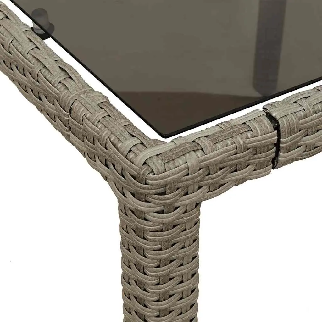 Garden Dining Set 5 Piece Outdoor Furniture Table Chairs Cushions Grey Patio