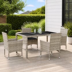 5 Piece Outdoor Dining Set for Comfort and Style
