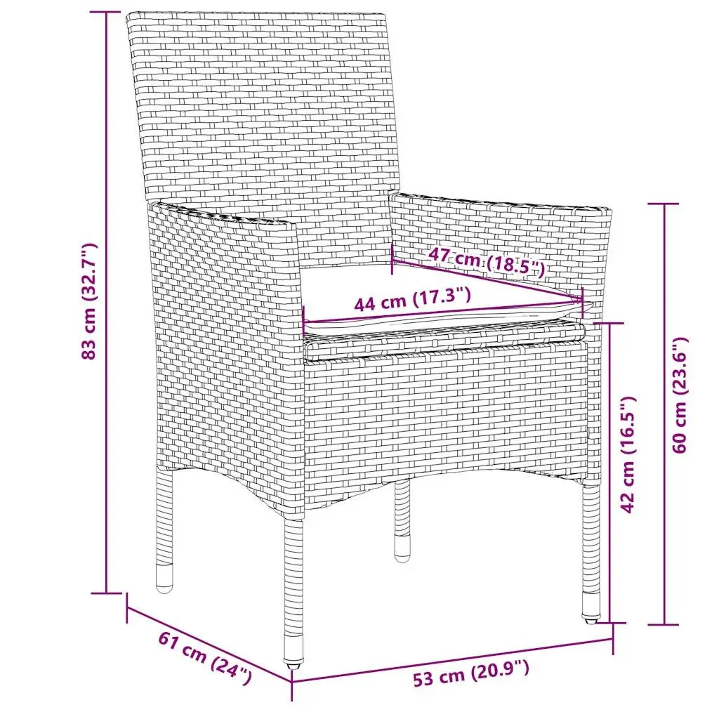 5 Piece Outdoor Dining Set for Comfort and Style