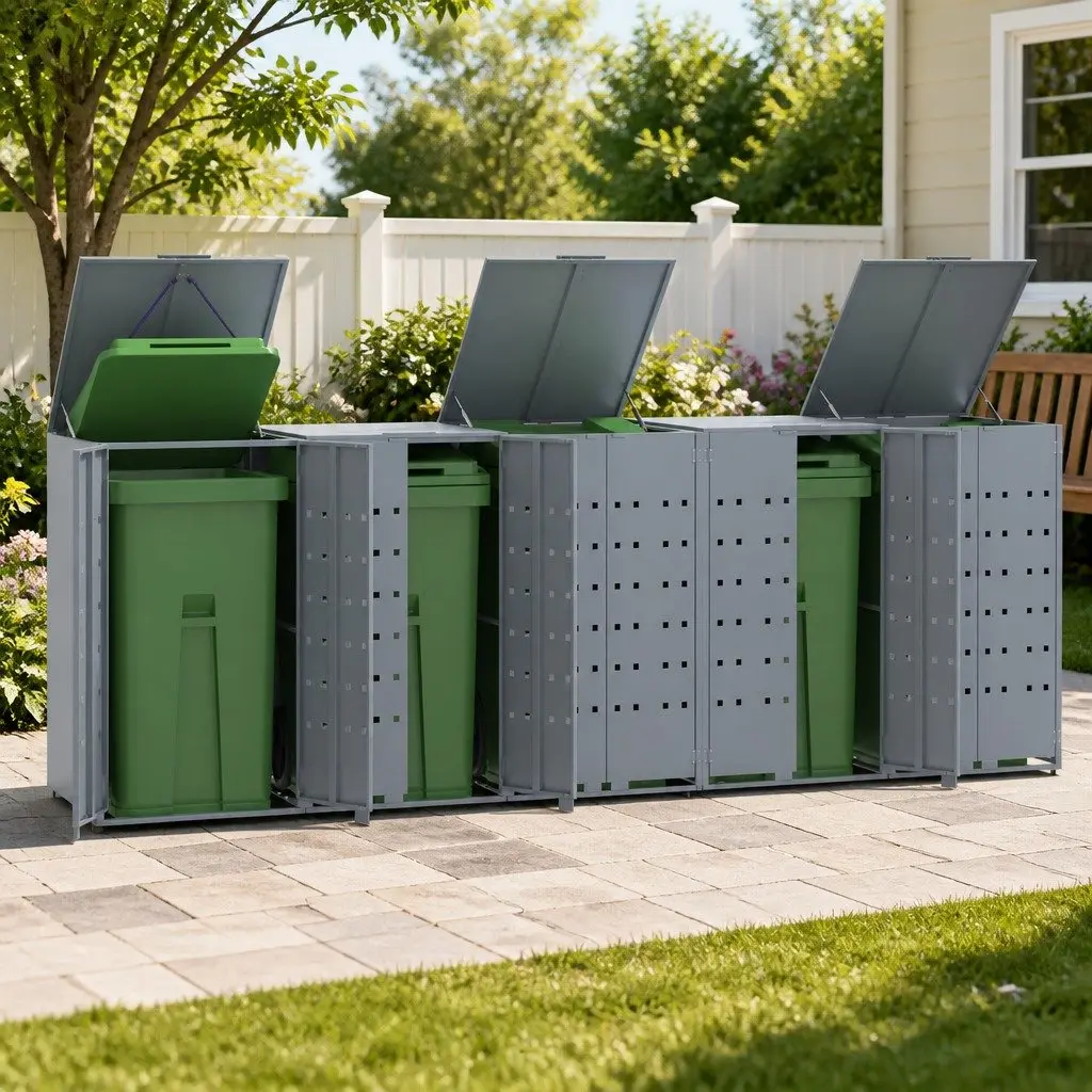 Wheelie Bin Storage Shed