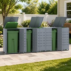 Compact and Efficient Wheelie Bin Storage Shed