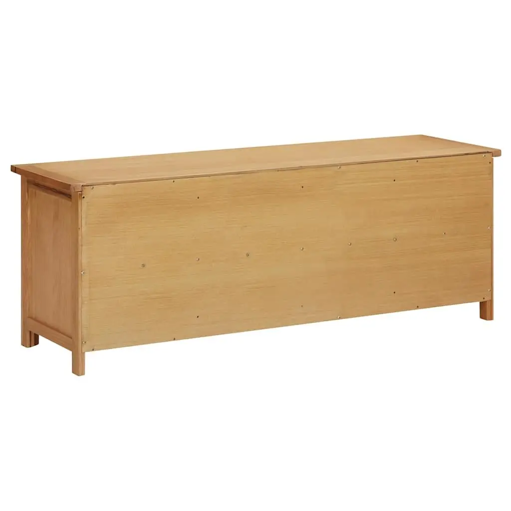 Shoe Rack Bench Brown 8 Compartments Solid Wood Storage Cabinet
