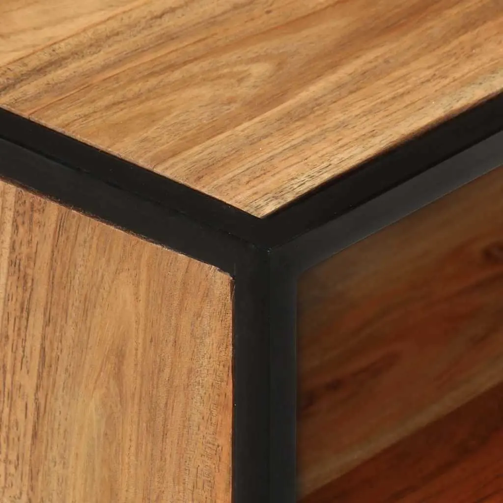 Bedside Table Brown 40x30x50 cm Solid Acacia Wood Nightstand Cabinet Drawer