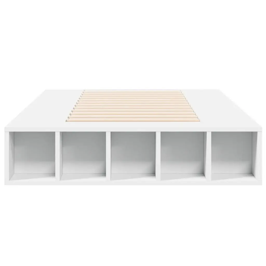 White Bed Frame 90x190 cm with Storage Options