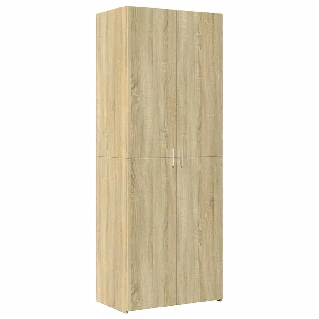 Highboard Cabinet Brown Engineered Wood Smooth Surface Storage Compartment 70x42.5x185cm Bedroom Living Room