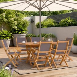 7 Piece Foldable Dining Set