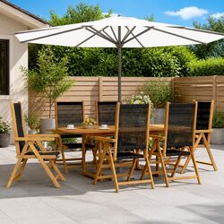 Compact and Stylish 7 Piece Outdoor Dining Set