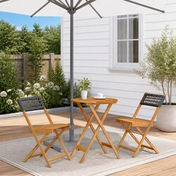 Outdoor Bistro Set in Black