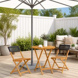Compact 3-Piece Bistro Set for Outdoor Enjoyment