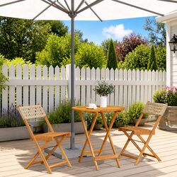 Compact 3-Piece Bistro Set for Outdoor Enjoyment
