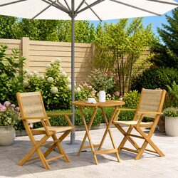 3-Piece Bistro Set: Foldable and Functional