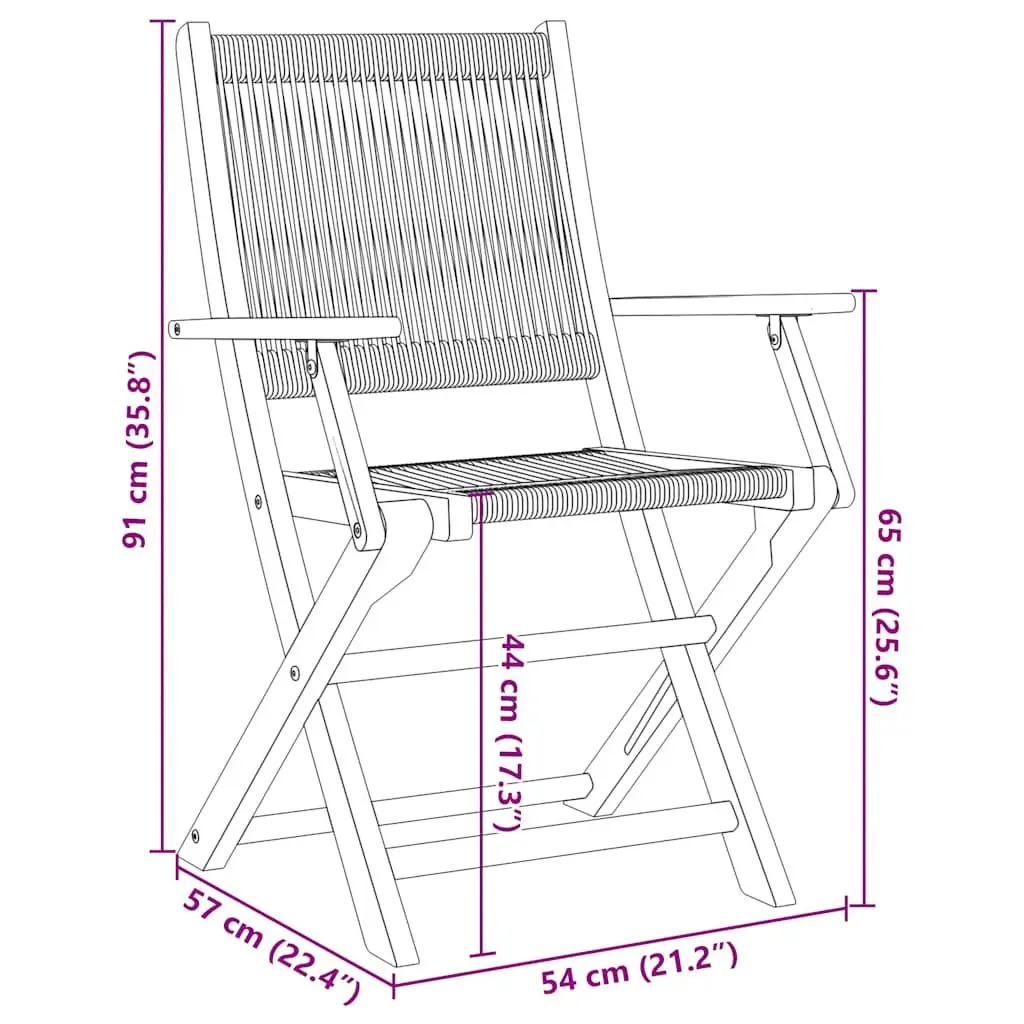 Beige 3 Piece Outdoor Bistro Set Foldable Garden Furniture with Solid Acacia Wood Table and Chairs for Balcony and Patio Use