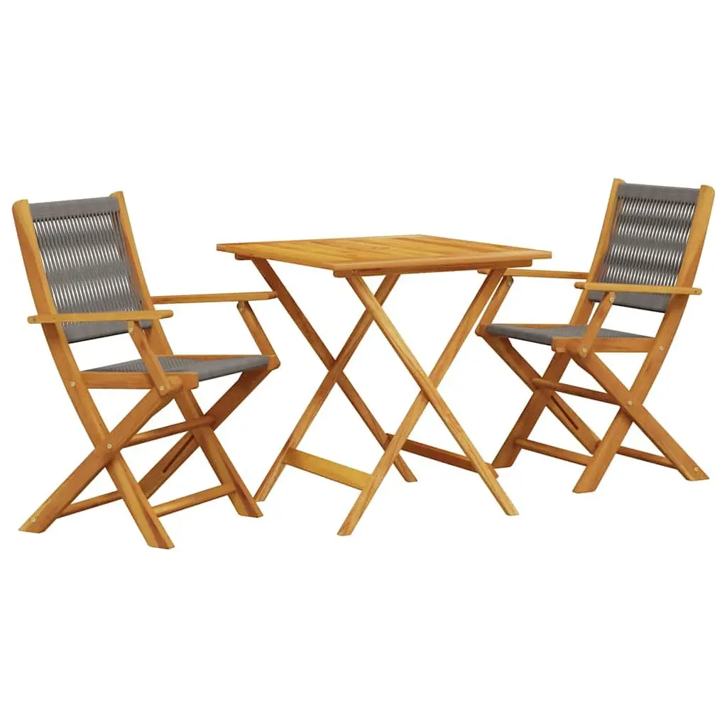 Grey Bistro Set for Outdoor Dining