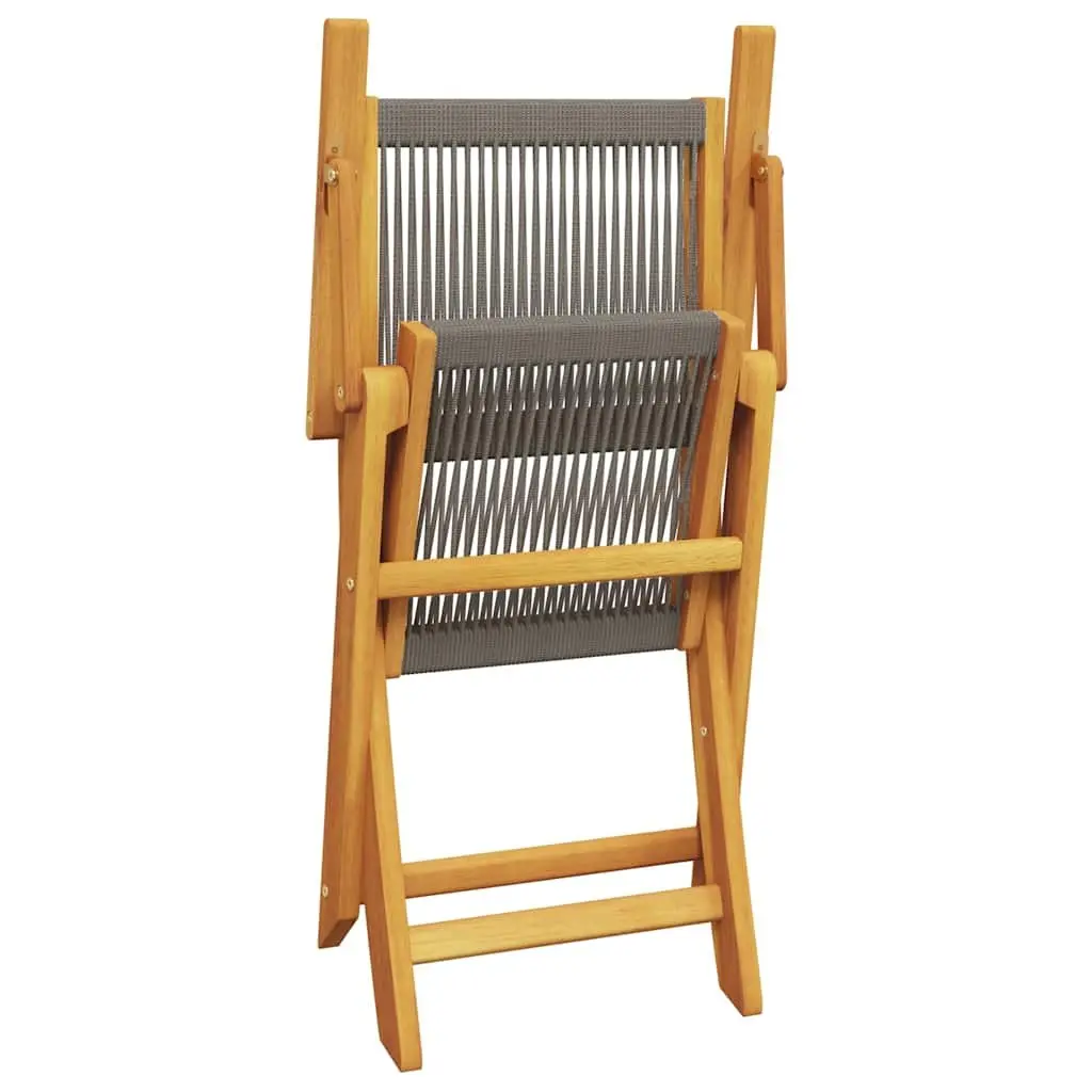 Grey Bistro Set for Outdoor Dining