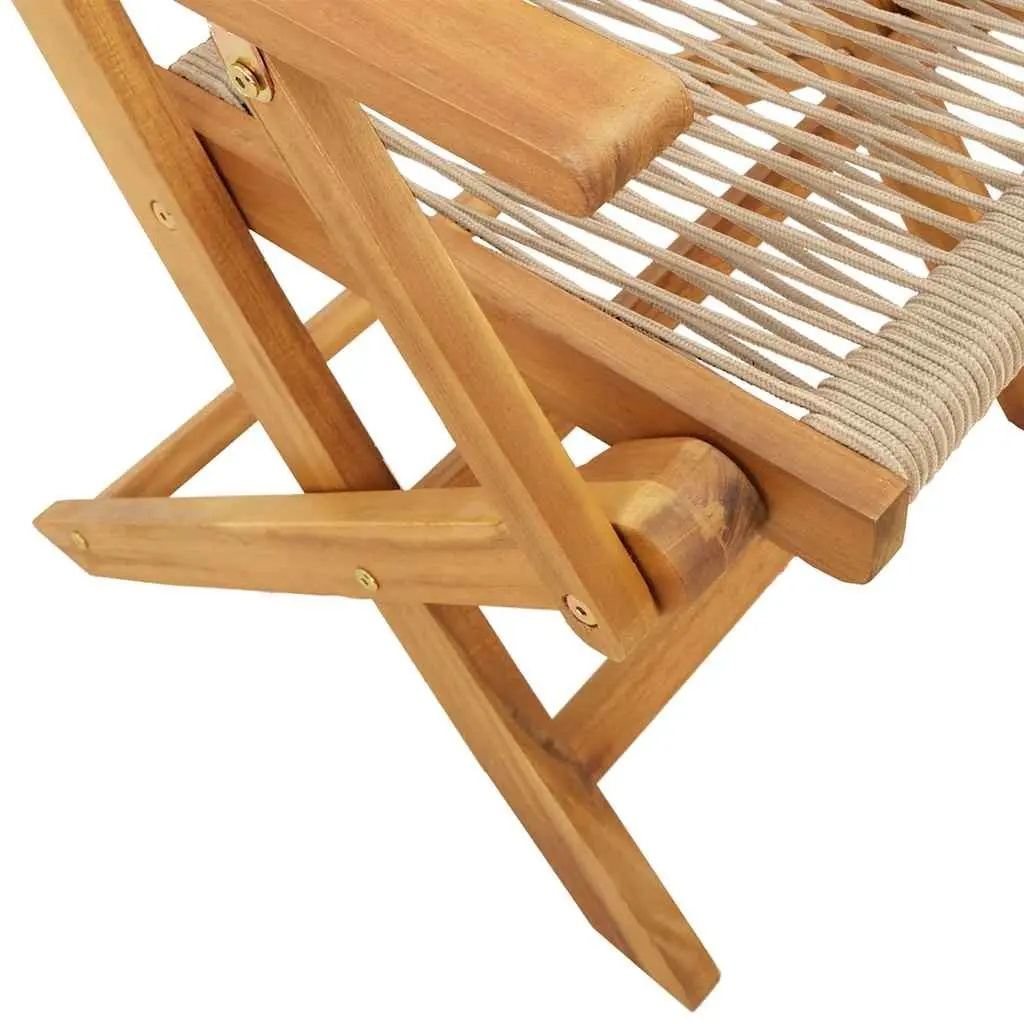 3 Piece Bistro Set Beige Outdoor Garden Patio Dining Table Chairs Furniture