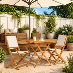 3 Piece Bistro Set for Easy Outdoor Use