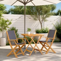 Compact 3-Piece Bistro Set for Garden Relaxation