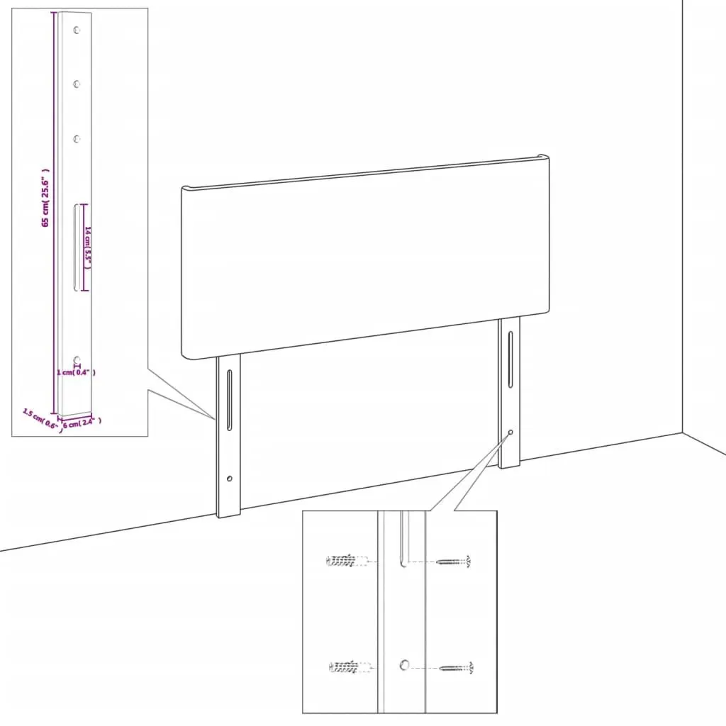 Bed Frame Grey Fabric King Single 107x203cm Adjustable Height Headboard Plywood Slats Sturdy Supportive Legs