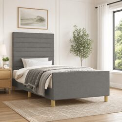 Compact King Single Bed Frame with Adjustable Height