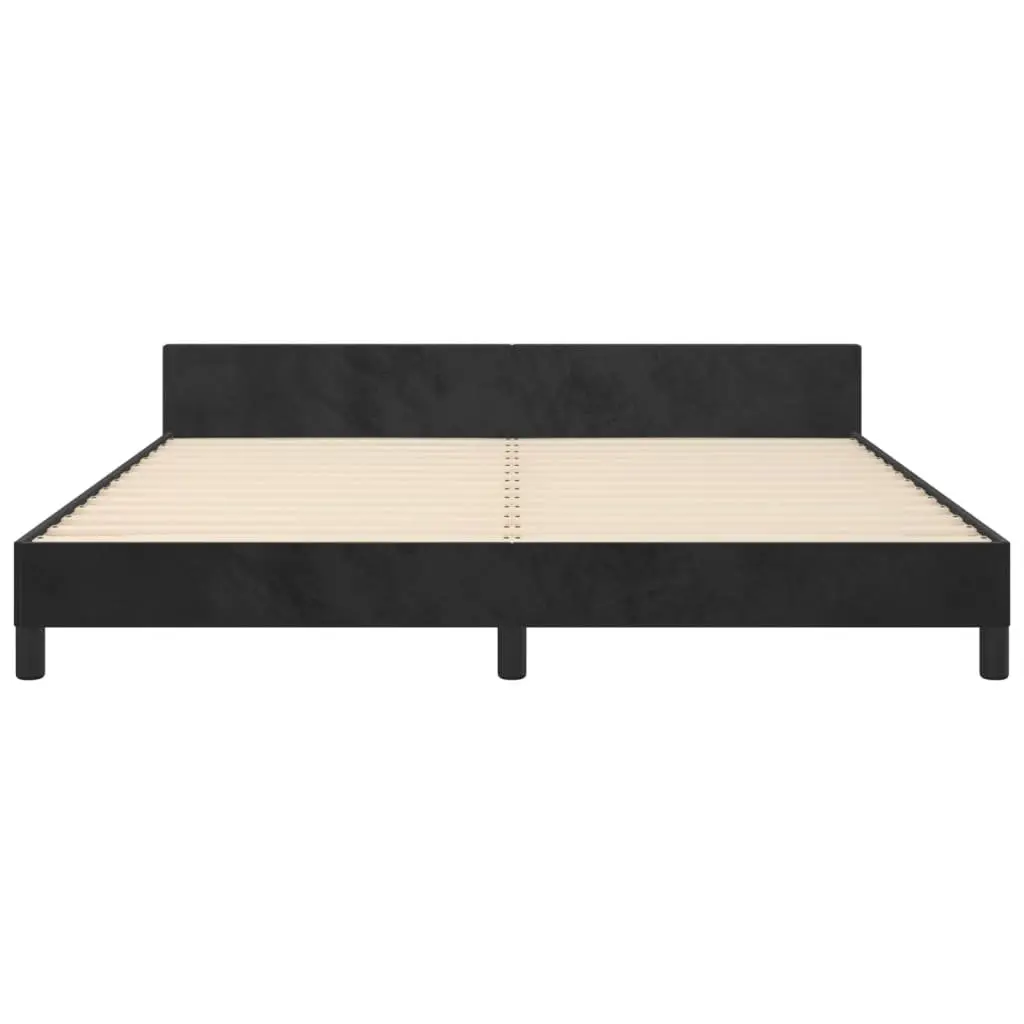 Velvet Queen Bed Frame with Height Adjustability