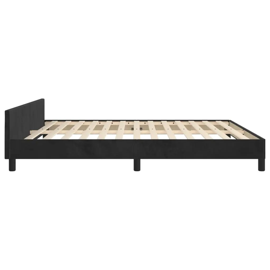 Velvet Queen Bed Frame with Height Adjustability