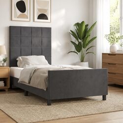 Grey Velvet King Single Bed Frame: A Confident Choice