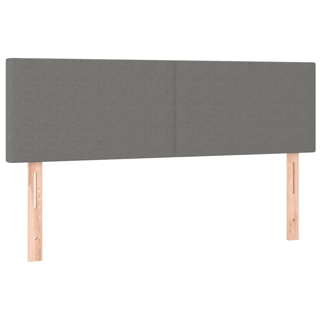 Queen Size Box Spring Bed Grey Fabric Adjustable Headboard Pocket Spring Mattress