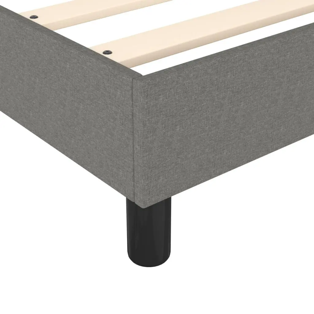 Box Spring Bed Grey Queen Size Adjustable Headboard Pocket Spring Mattress