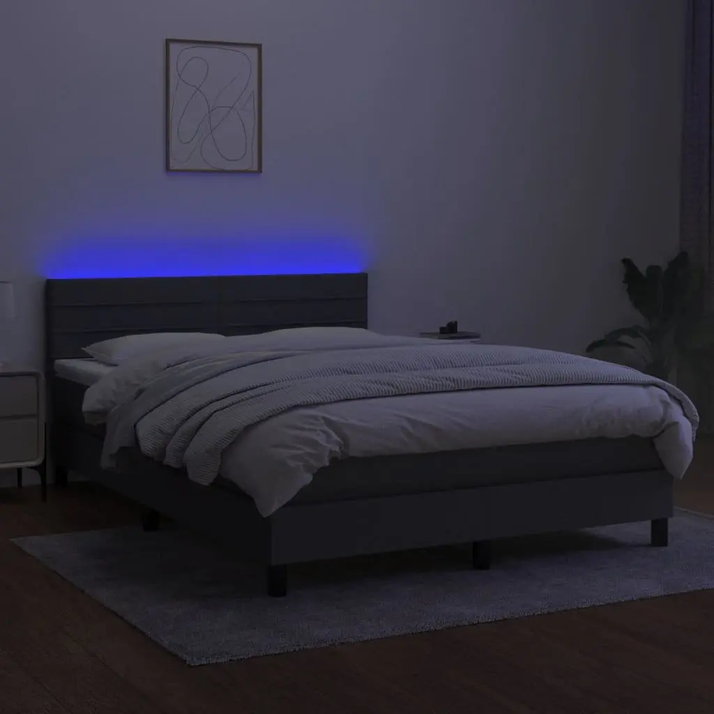 Queen Size Bed with LED Headboard