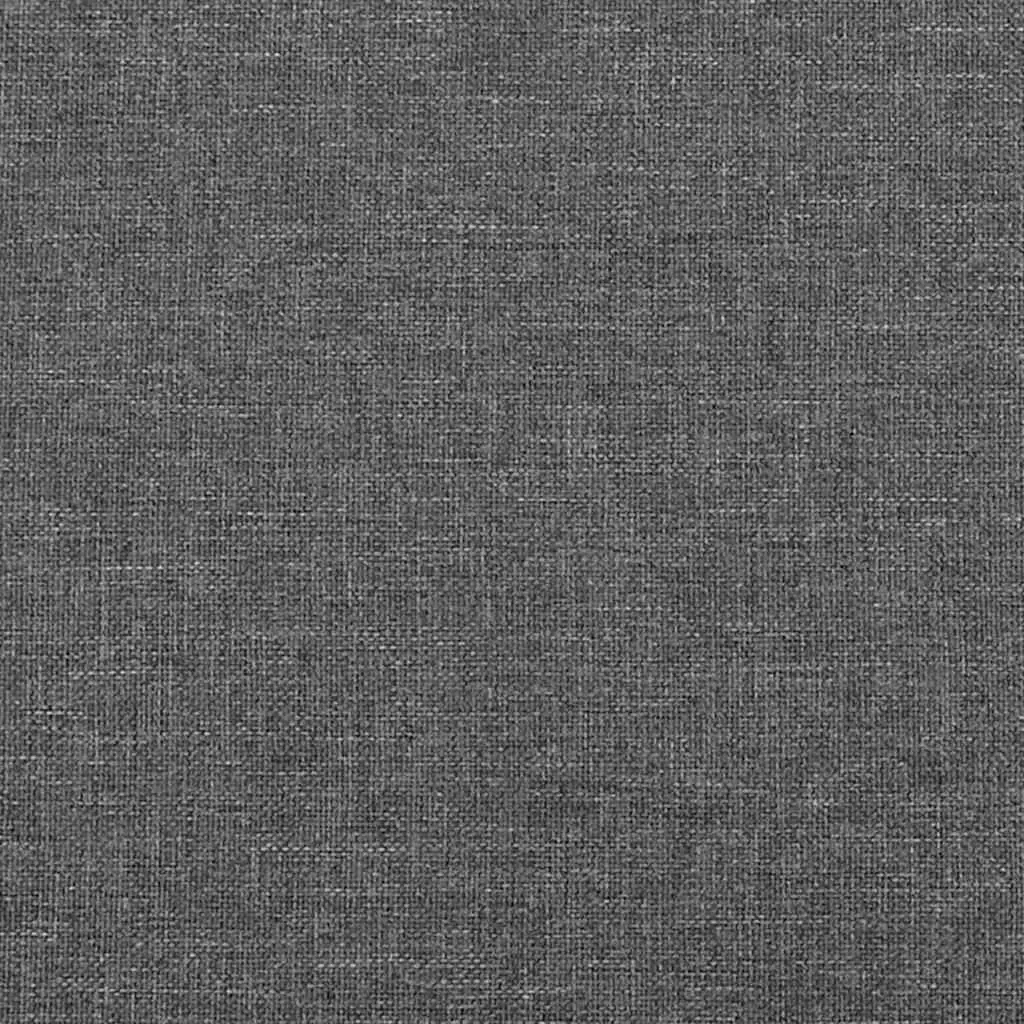 Queen Size Box Spring Bed Grey Fabric Adjustable LED Headboard Pocket Spring Mattress