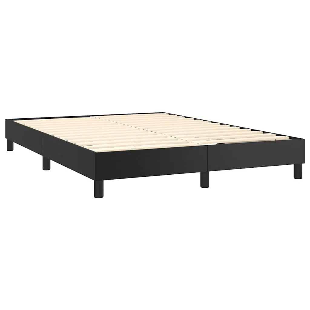 Queen Size Box Spring Bed with Pocket Spring Mattress Adjustable Headboard LED