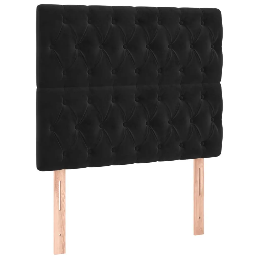 Box Spring Bed Black Velvet King Single Size Adjustable Headboard Pocket Spring Mattress