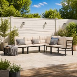 Compact and Versatile 4-Piece Garden Bench Set
